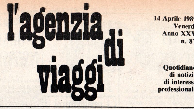 L’AGENZIA DI VIAGGI, UN MESE DI COLLABORAZIONE CON IL QUOTIDIANO PROFESSIONALE DEL TURISMO